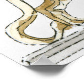 Illustratie van een griffiebeeld poster (Hoek)