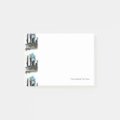 Illustratie van een grijs cityscape post-it® notes (Voorkant)