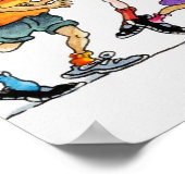 Illustratie van een groep kinderen, met inbegrip v poster (Hoek)