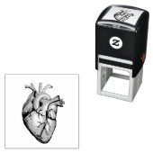  illustratie van een hart  zelfinktende stempel (In situ)