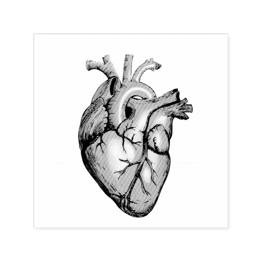  illustratie van een hart  zelfinktende stempel (Design)