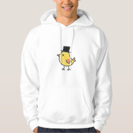 Illustratie van een heer kip hoodie