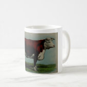  illustratie van een Hereford-koe Koffiemok (Voorkant rechts)