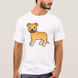 Illustratie van een herten Staffordshire Bull Terr T-shirt