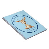 Illustratie van een hertennaam, op maat gemaakt vo notitieboek (Rechterzijde)