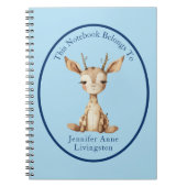 Illustratie van een hertennaam, op maat gemaakt vo notitieboek (Voorkant)