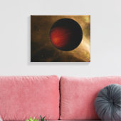 Illustratie van een hot Jupiter genaamd HD 149026b Canvas Afdruk (Insitu (Woonkamer))