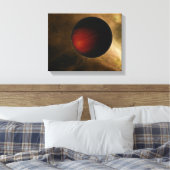 Illustratie van een hot Jupiter genaamd HD 149026b Canvas Afdruk (Insitu (Slaapkamer))