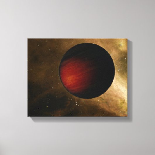 Illustratie van een hot Jupiter genaamd HD 149026b Canvas Afdruk (Voorkant)