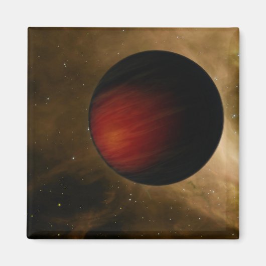 Illustratie van een hot Jupiter genaamd HD 149026b Magneet (Voorkant)