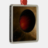 Illustratie van een hot Jupiter genaamd HD 149026b Metalen Ornament (Rechts)