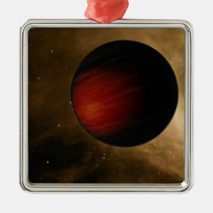 Illustratie van een hot Jupiter genaamd HD 149026b Metalen Ornament