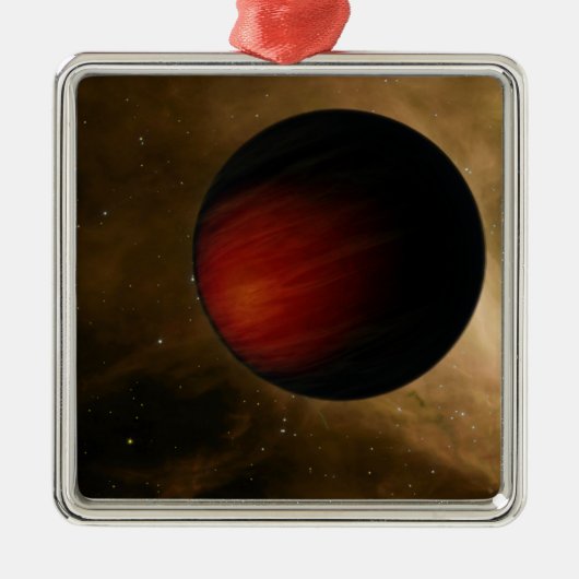 Illustratie van een hot Jupiter genaamd HD 149026b Metalen Ornament (Voorkant)