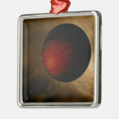Illustratie van een hot Jupiter genaamd HD 149026b Metalen Ornament (Links)