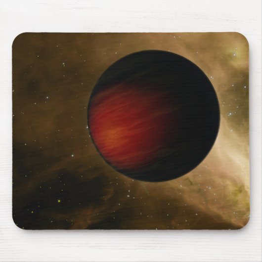Illustratie van een hot Jupiter genaamd HD 149026b Muismat (Voorkant)