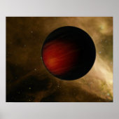 Illustratie van een hot Jupiter genaamd HD 149026b Poster (Voorkant)