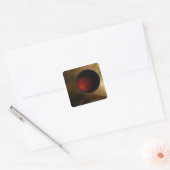 Illustratie van een hot Jupiter genaamd HD 149026b Vierkante Sticker (Envelop)