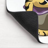 Illustratie van een Iguanodon die haar nagels poli Muismat (Hoek)