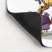 Illustratie van een Iguanodon met boodschappentass Muismat (Hoek)