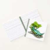 Illustratie van een Iguanodon zonnebaden. Notitieboek (Binnen)