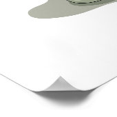 Illustratie van een Iguanodon zonnebaden. Poster (Hoek)