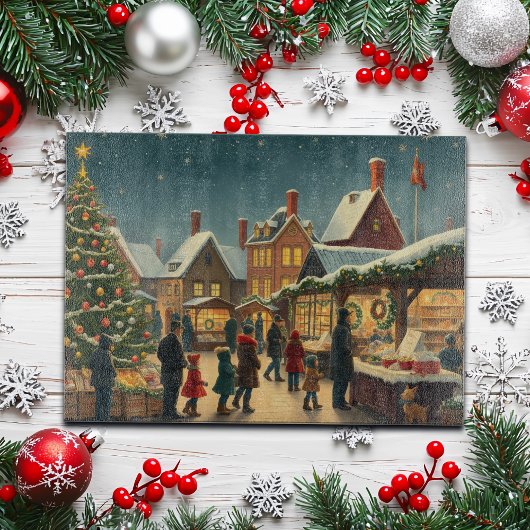 Illustratie van een klassiek Kerstmis Snijplank