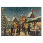 Illustratie van een klassiek Kerstmis Snijplank (Voorkant)