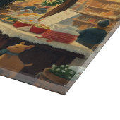 Illustratie van een klassiek Kerstmis Snijplank (Hoek)