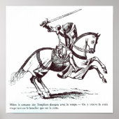 Illustratie van een Knight Templar Poster (Voorkant)