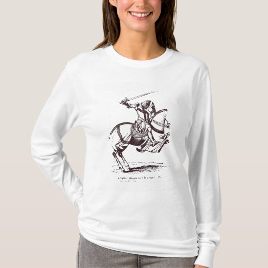 Illustratie van een Knight Templar T-shirt (Voorkant)