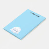 Illustratie van een knuffelachtige babyzeehond post-it® notes (Schuin)