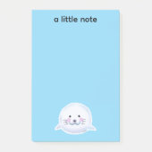 Illustratie van een knuffelachtige babyzeehond post-it® notes (Voorkant)