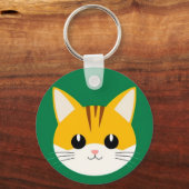 Illustratie van een knuffelkat sleutelhanger (Voorkant)