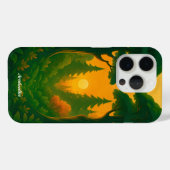 Illustratie van een levendig bos bij zonsondergang Case-Mate iPhone case (Achterkant (horizontaal))
