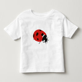 Illustratie van een lieve rode lieveheersbeestje kinder shirts