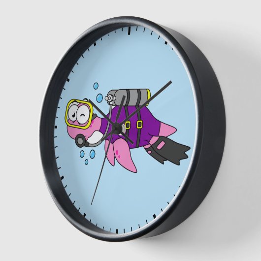 Illustratie van een Loch Ness monster duiker. (Hoek)