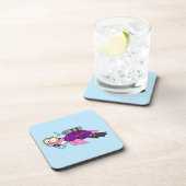 Illustratie van een Loch Ness monster duiker. Bier Onderzetter (Rechterzijde)