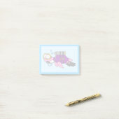 Illustratie van een Loch Ness monster duiker. Post-it® Notes (Op bureau)