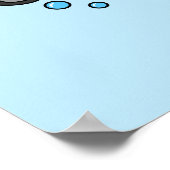 Illustratie van een Loch Ness monster duiker. Poster (Hoek)