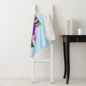 Illustratie van een Loch Ness monster duiker. Sherpa Deken (In situ)