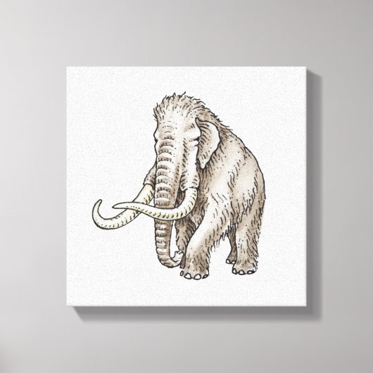 Illustratie van een mammot canvas afdruk (Voorkant)