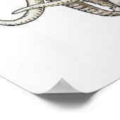 Illustratie van een mammot poster (Hoek)