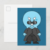 Illustratie van een matrix triceratops. briefkaart (Voorkant / Achterkant)