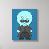 Illustratie van een matrix triceratops. canvas afdruk (Voorkant)