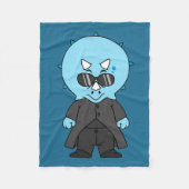 Illustratie van een matrix triceratops. fleece deken (Voorkant)