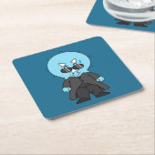 Illustratie van een matrix triceratops. kartonnen onderzetters (Schuin)