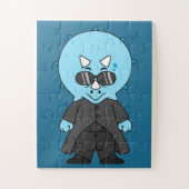 Illustratie van een matrix triceratops. legpuzzel (Verticaal)