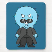 Illustratie van een matrix triceratops. muismat (Voorkant)