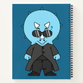 Illustratie van een matrix triceratops. notitieboek (Achterkant)