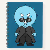 Illustratie van een matrix triceratops. notitieboek (Voorkant)